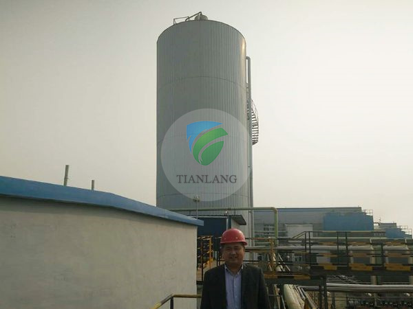 Shandong Kangqiao Biotechnology Co., Ltd. two φ8m*h24mEGSB anaerobic reactors